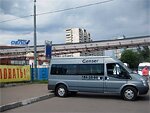 Бесплатный автобус Genser в пункт аренды автомобилей АрендаАвто-мцн на ул.Добролюбова